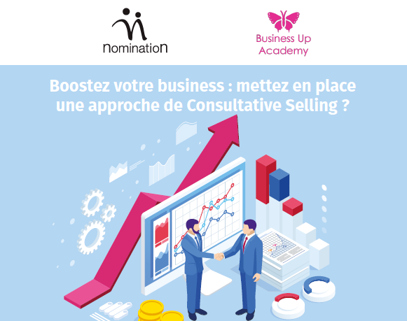 Couverture du Livre Blanc Boostez votre business : mettez en place une approche de Consultative Selling