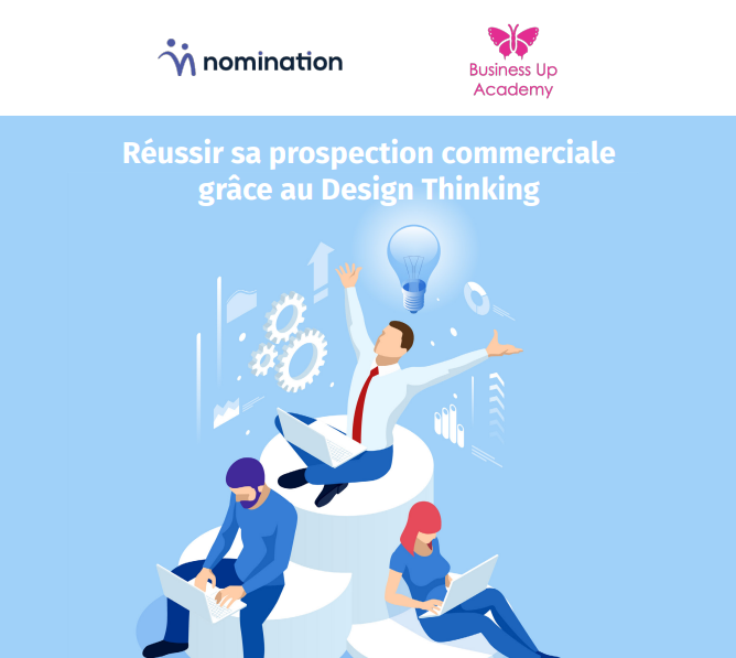 Couverture du Livre Blanc Réussir sa prospection commerciale grâce au Design Thinking