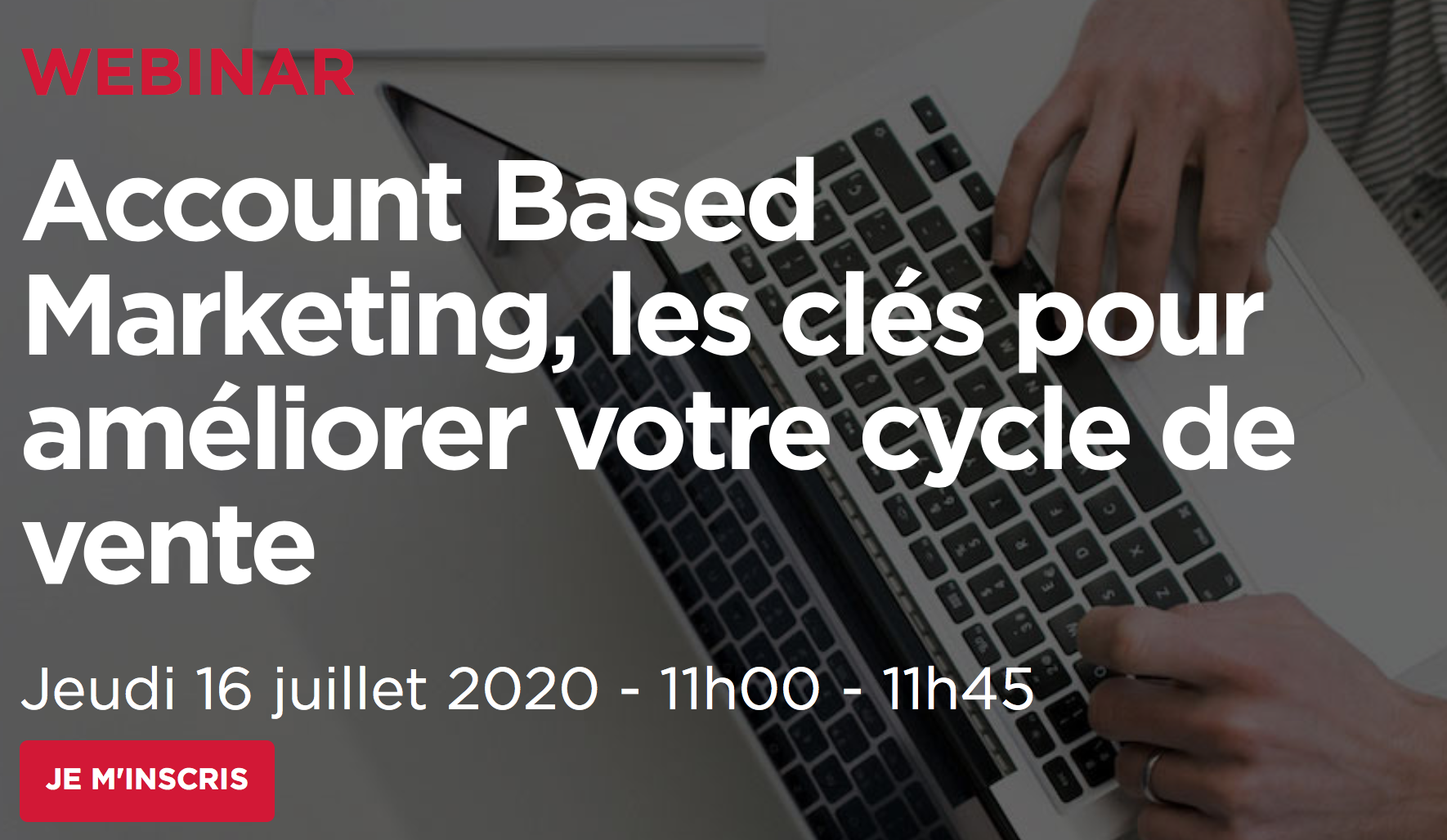 Évènement Webinar – Account Based Marketing, les clés pour améliorer votre cycle de vente Nomination