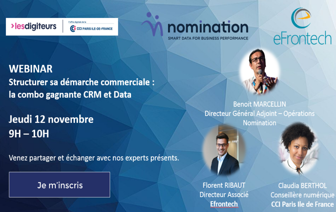 Évènement Replay – Structurer sa démarche commerciale : le combo gagnant CRM et Data Nomination