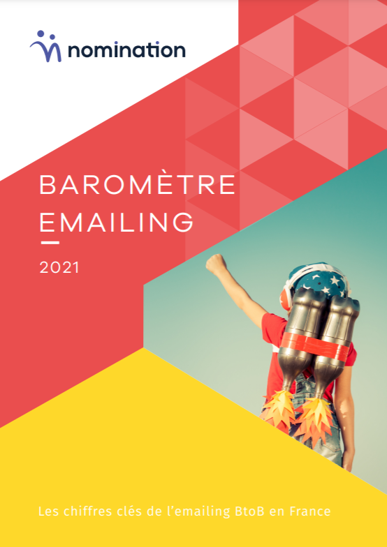 Couverture du Livre Blanc Baromètre emailing BtoB 2021