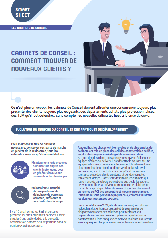 Livre Blanc Cabinets de conseil : comment trouver de nouveaux clients ?