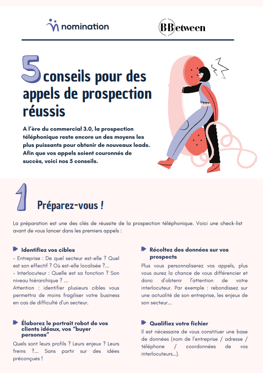 Couverture du Livre Blanc 5 conseils pour des appels de prospection réussis