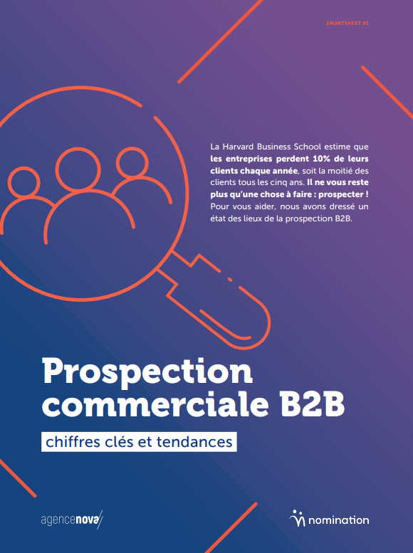 Couverture du Livre Blanc Prospection commerciale B2B : chiffres clés et tendances