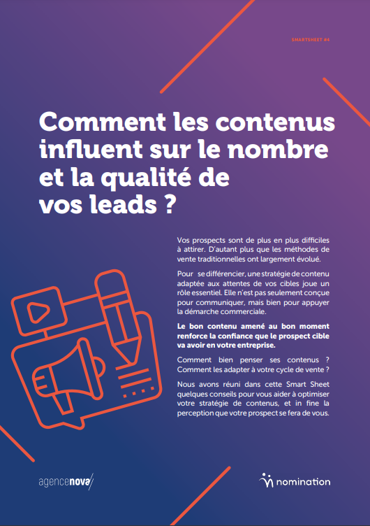 Couverture du Livre Blanc Comment les contenus influent sur le nombre et la qualité de vos leads ?