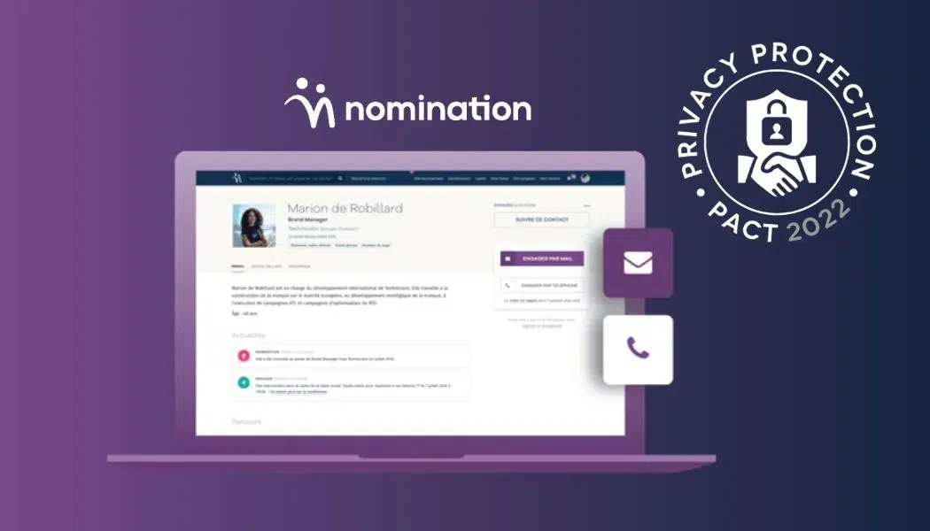 La data de Nomination obtient le label RGPD