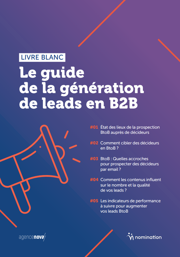 Couverture du Livre Blanc Le guide de la génération de leads en B2B