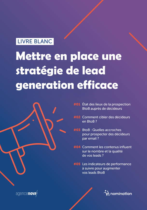 Couverture du Livre Blanc Mettre en place une stratégie de lead generation efficace