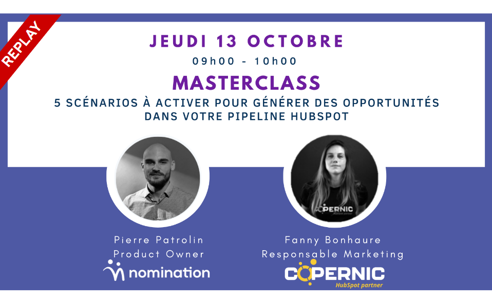 Évènement Replay – Optimiser sa prospection et alimenter son pipeline Hubspot Nomination