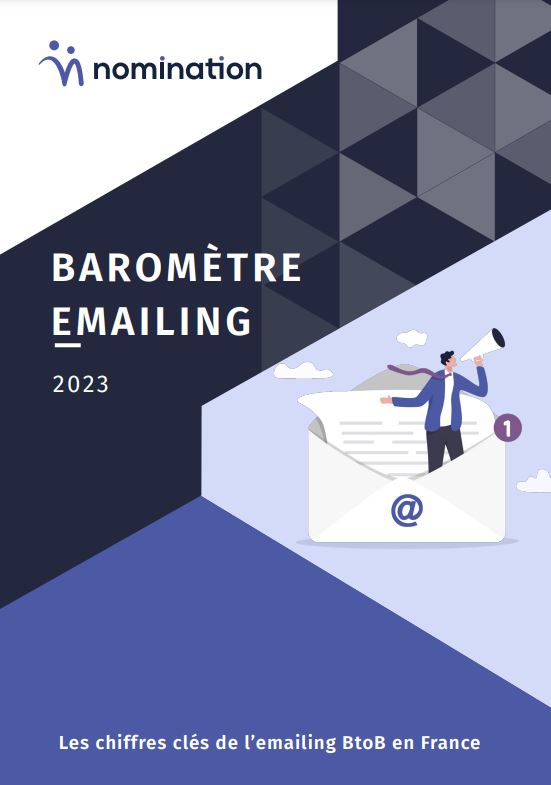 Couverture du Livre Blanc Baromètre emailing BtoB 2023
