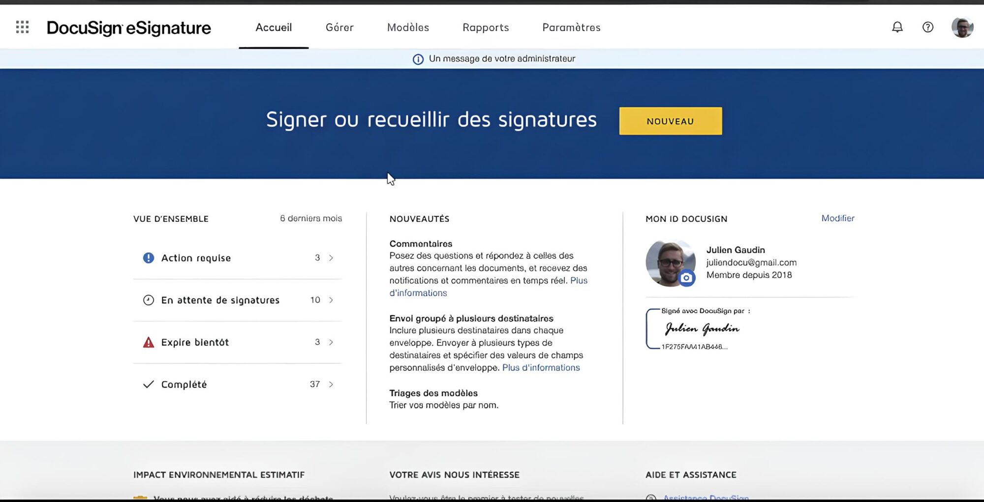 outil de prospection docusign